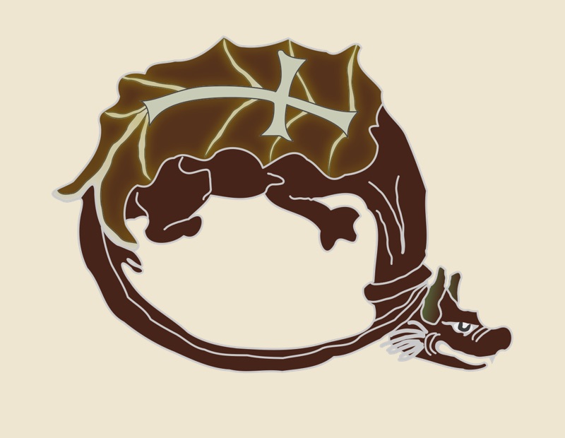 Insigna Ordinului Dragonului, ordinul cavaleresc in care a fost primit Vlad Dracul in 1431